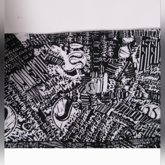 Lululemon Wunder Train High-Rise Tight 25" Tear It Up Alpine White Black Size 8 - Picture 11 of 16